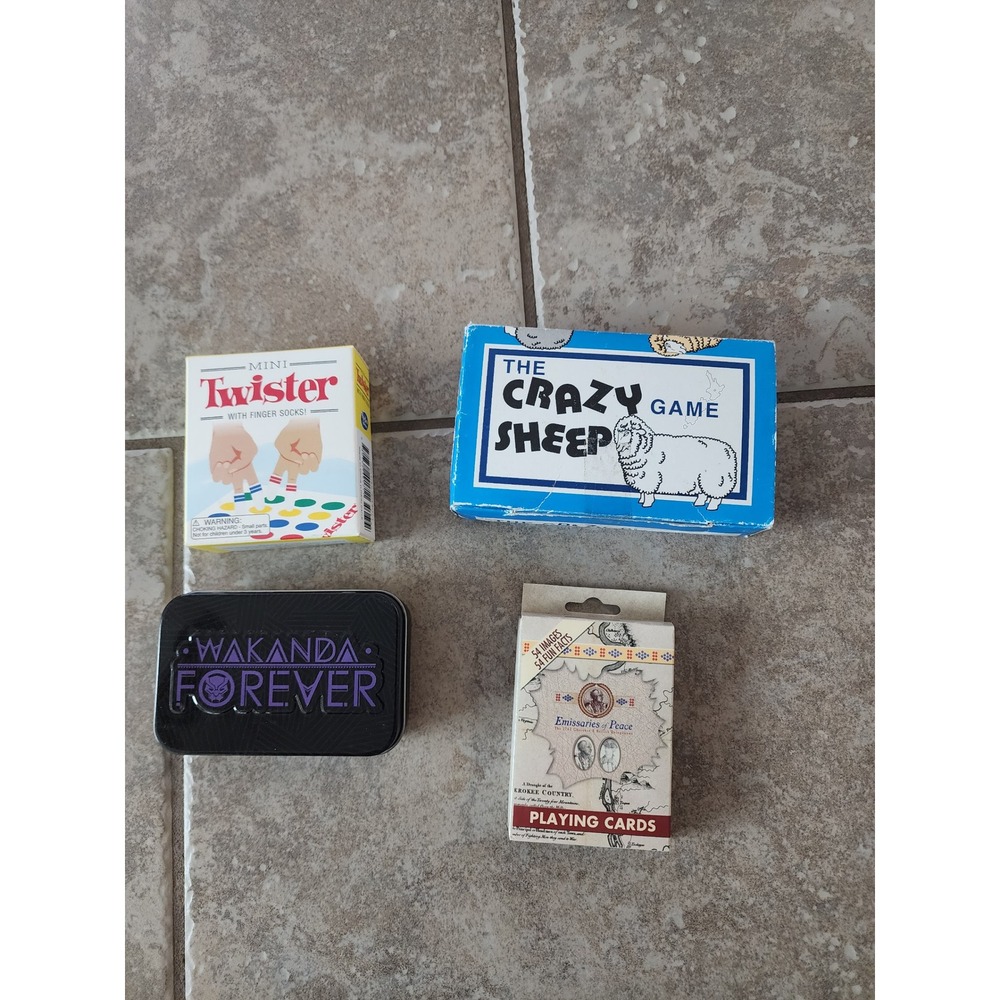 Mini Twister Finger Socks Crazy Sheep Game Wakanda Forever Dice Playing Card Lot